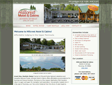 Tablet Screenshot of hillcrestmotelandcabins.com